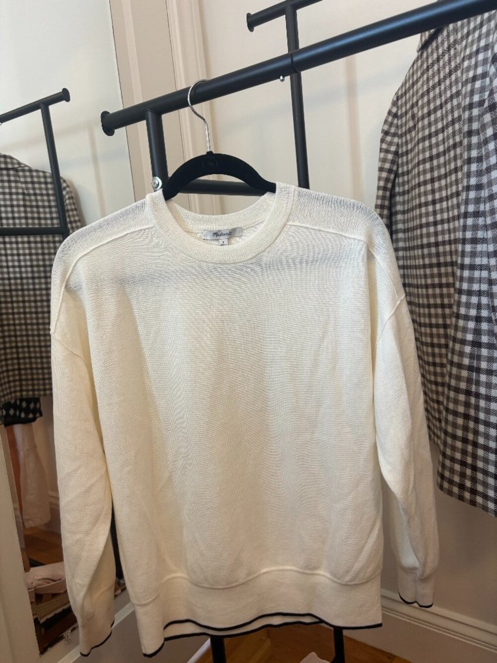 Madewell Merino Wool Pullover Sweater Ivory S